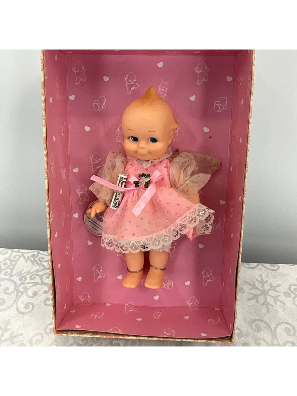 Rose ONeills Original‎ Kewpie Doll In Pink Dress - Tooth Fairy Edition